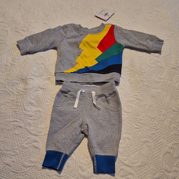 Hanna Andersson Other - Hanna Andersson 60 or 3-6 months 2 piece gray jogging set, NWT